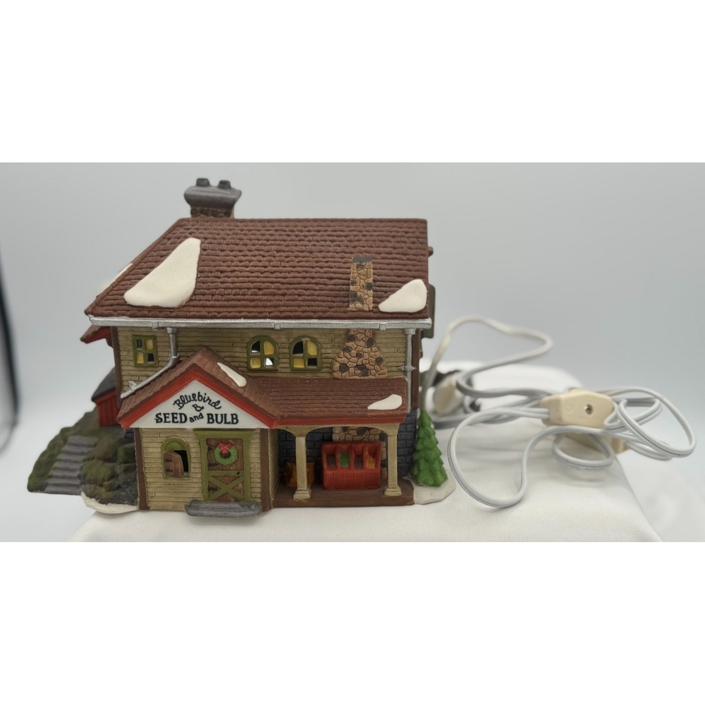 Dept 56 New England Village Series "Bluebird Seed And Bulb" #5642-1 Heritage